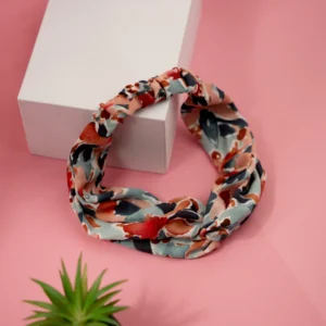 Turban Headwrap - Black Floral