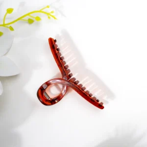 Large Claw Clip - Transparent Brown