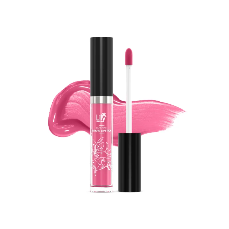Lily-Lip-Semi_Matt_Razzle-(1) Lily Semi Matt Liquid Lipstick- Razzle