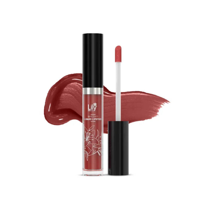 Lily Semi Matt Liquid Lipstick- Merlot