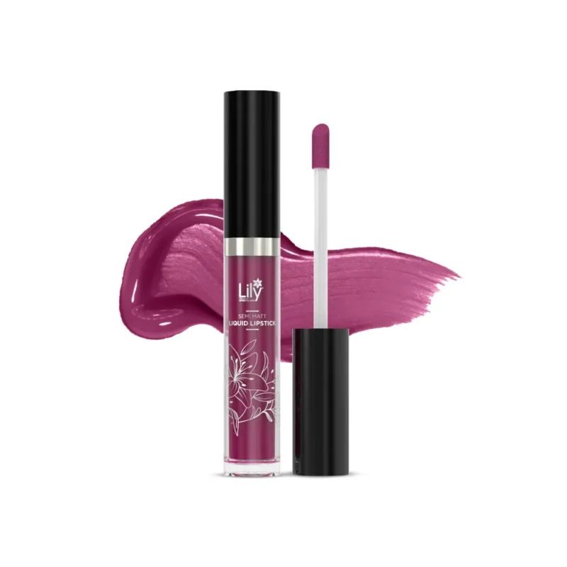 Lily Semi Matt Liquid Lipstick- Mulberry