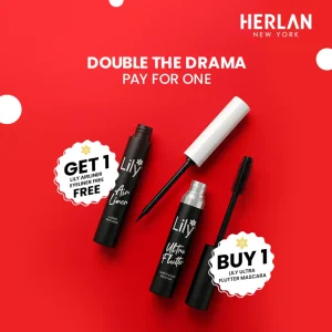 Lily Ultra Flutter Mascara & LILY AIRLINER – LIQUID EYELINER B1G1