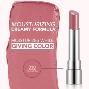 Flormar Sheer Up New Lipstick - 010 Thulian Pink