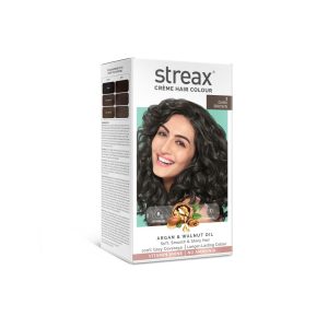 STREAX CREME HAIR COLOUR (DARK BROWN)-140ML
